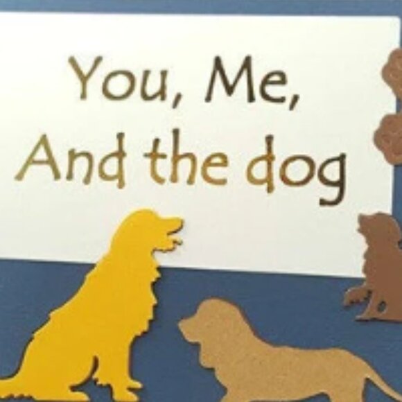 You, Me, and the dog - Pet Note Card w/Envelope - Picture 2 of 4